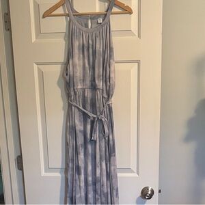 Old Navy Blue Tie-Dye Maxi Dress